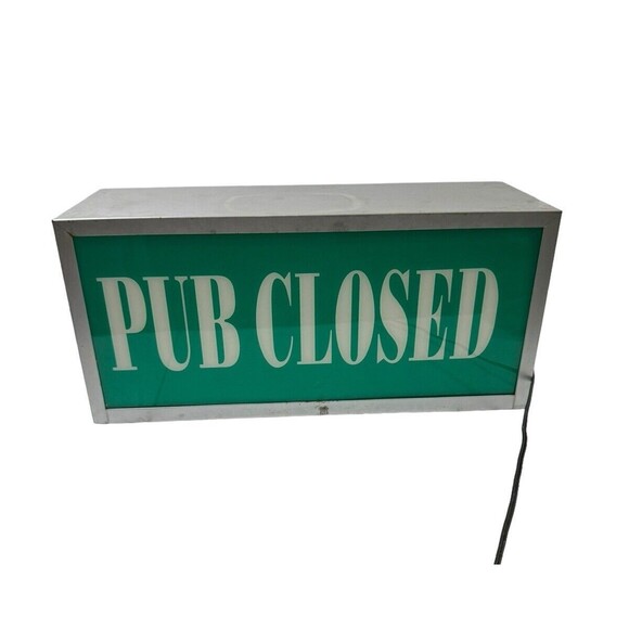 Cash Register Topper / Backbar "Pub Open" "Pub Closed" Lighted Sign- Please Read - Picture 2 of 16